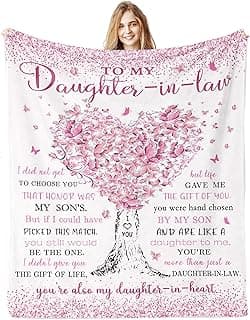 Presentes de filha na lei, presentes de aniversário da sogra, melhor dia das mães para o futuro cobertor DIL 152 cm x 127 cm